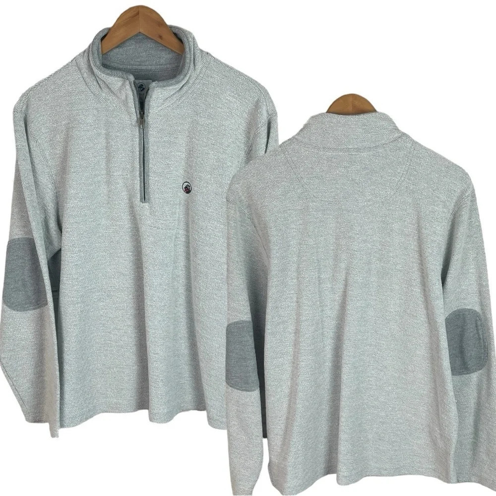 B17 Men’s Southern Proper 1/4 Zip Preppy Pullover Sweatshirt Jacket M